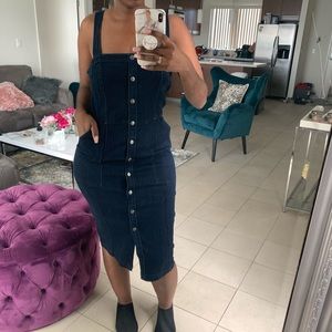 Snap button Jean dress NEW